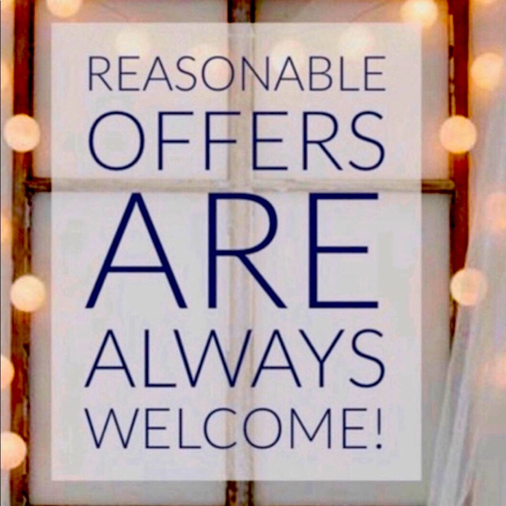 Reasonable offers are welcome!